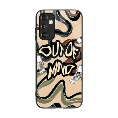 Outta Mind back phone cover | glass case for samsung galaxy m14 5g