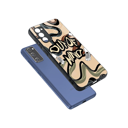 Outta Mind sleek samsung galaxy s20 fe cover with tempered glass back and TPU edges