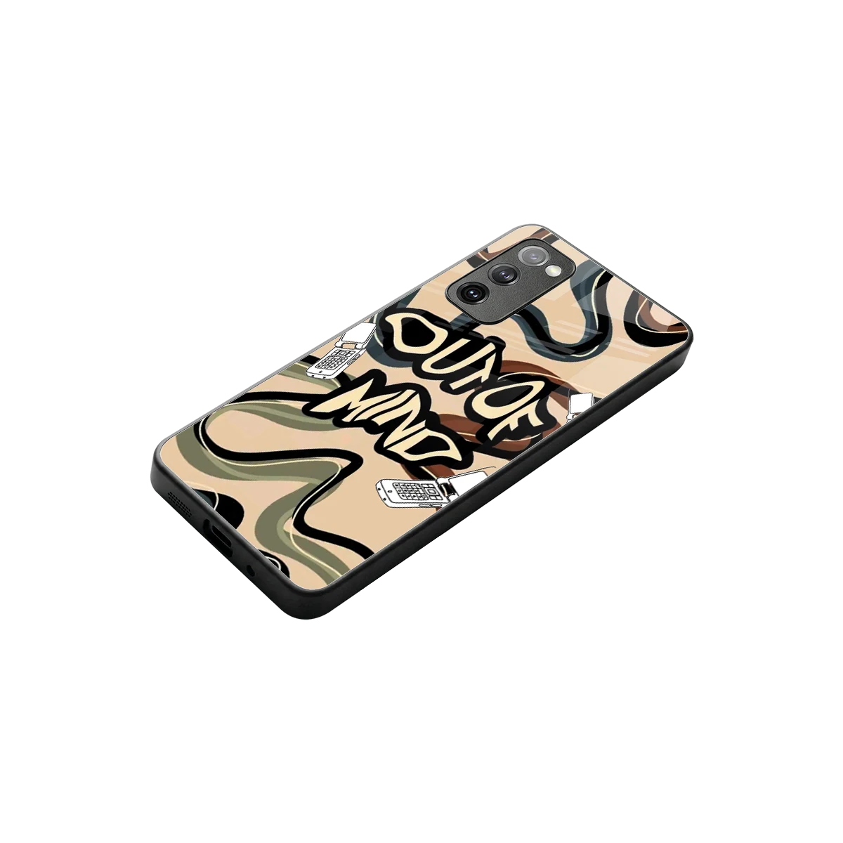 Outta Mind stylish phone case for samsung galaxy s20 fe | glossy glass and slim fit