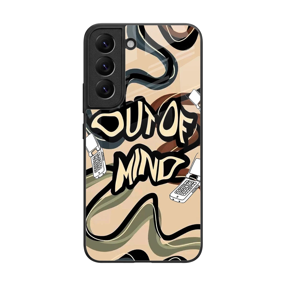 Outta Mind back phone cover | glass case for samsung galaxy s22