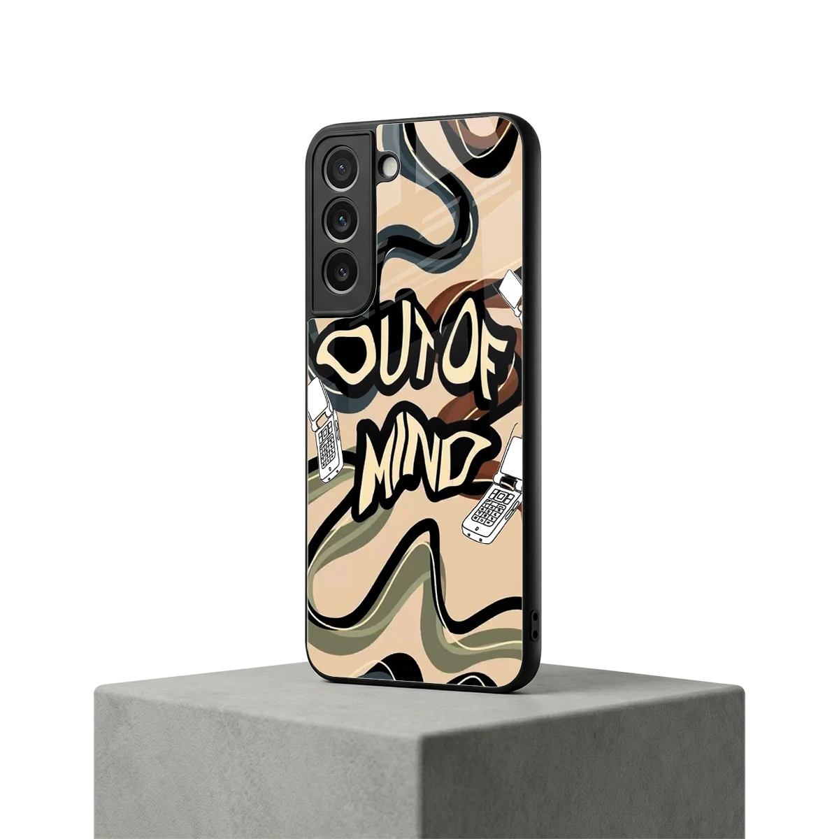 Outta Mind samsung galaxy s22 mobile cover | shockproof glass phone case