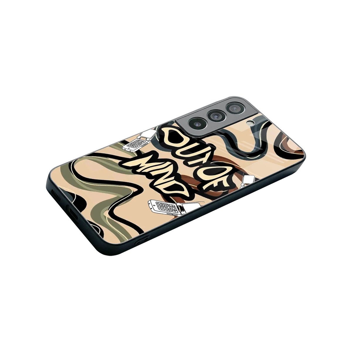 Outta Mind stylish phone case for samsung galaxy s22 | glossy glass and slim fit