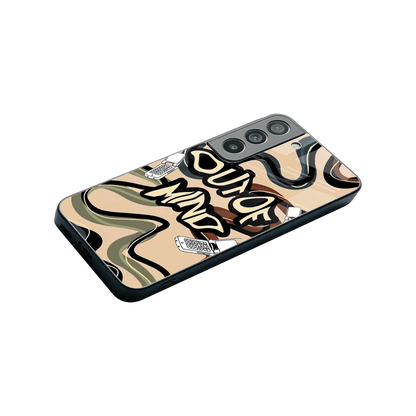 Outta Mind stylish phone case for samsung galaxy s22 | glossy glass and slim fit