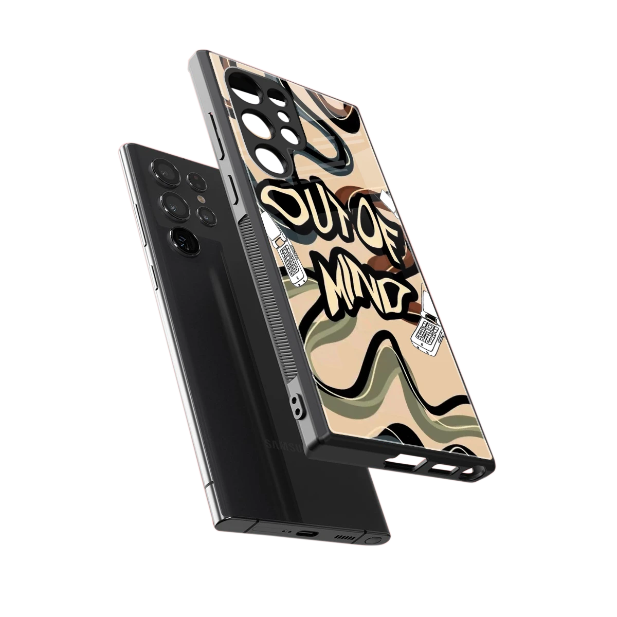 Outta Mind sleek samsung galaxy s23 ultra cover with tempered glass back and TPU edges