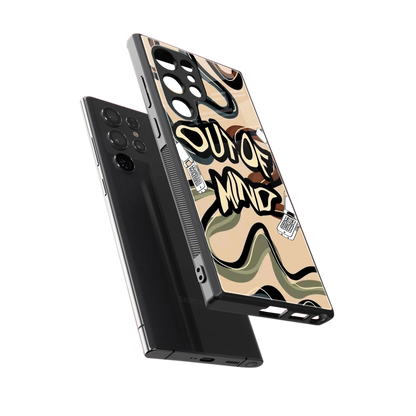 Outta Mind sleek samsung galaxy s23 ultra cover with tempered glass back and TPU edges