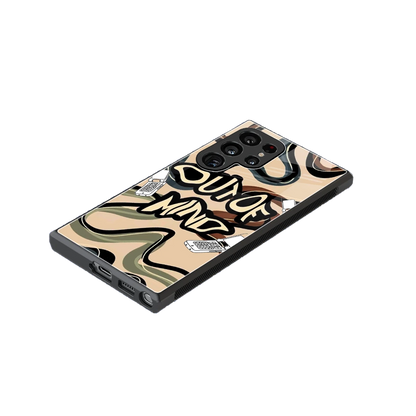 Outta Mind stylish phone case for samsung galaxy s24 ultra | glossy glass and slim fit