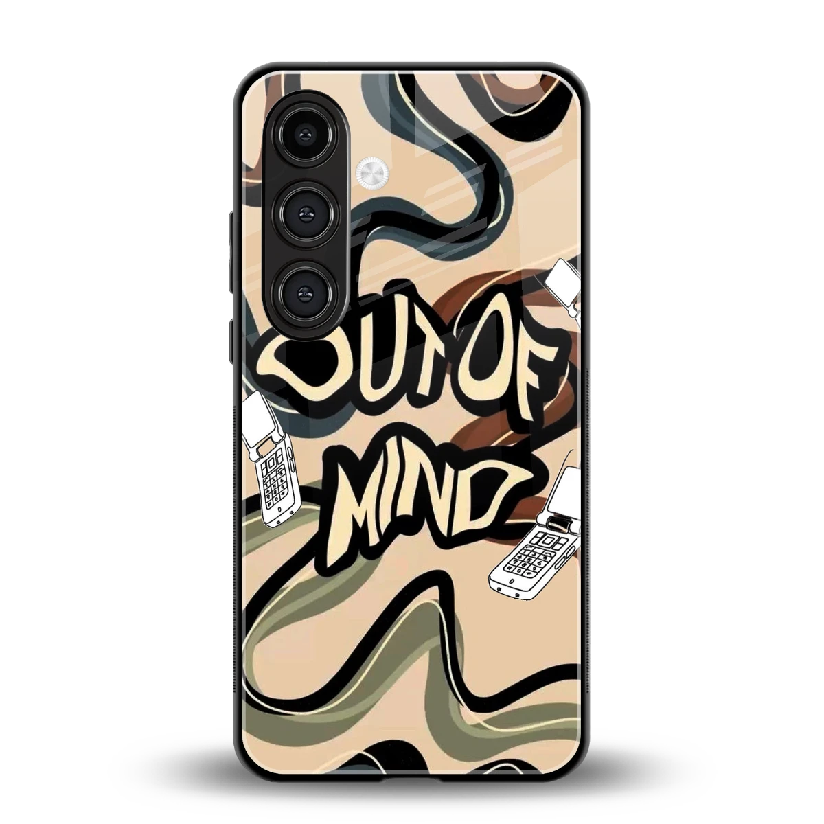 Outta Mind back phone cover | glass case for samsung galaxy s25