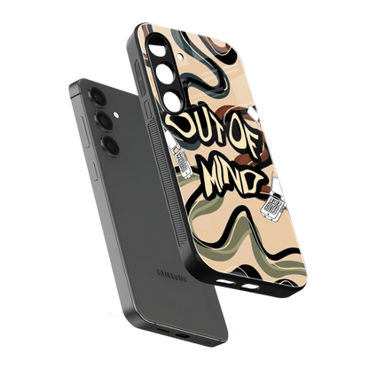 Outta Mind sleek samsung galaxy s24 cover with tempered glass back and TPU edges