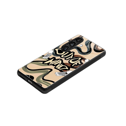 Outta Mind stylish phone case for samsung galaxy s24 fe | glossy glass and slim fit