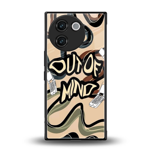 Outta Mind back phone cover | glass case for vivo v30e