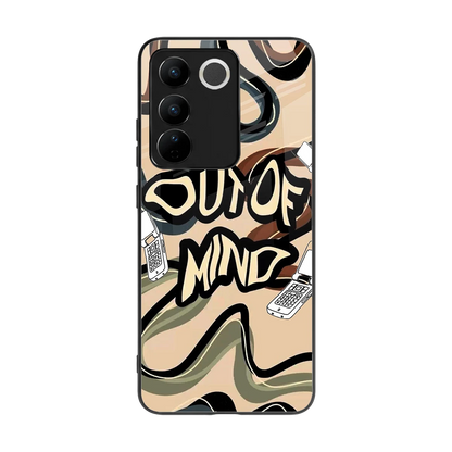 Outta Mind back phone cover | glass case for vivo v27 5g