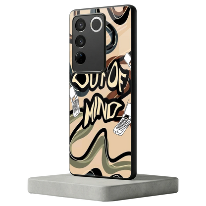 Outta Mind vivo v27 5g mobile cover | shockproof glass phone case