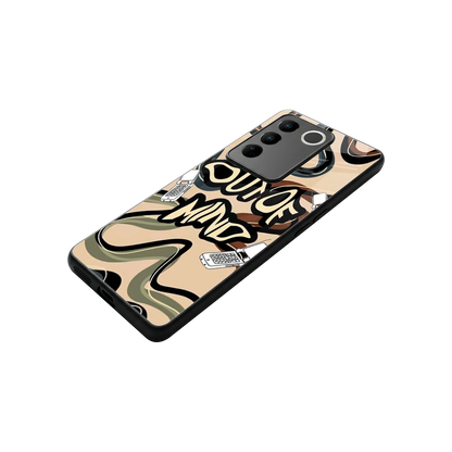 Outta Mind stylish phone case for vivo v27 5g | glossy glass and slim fit