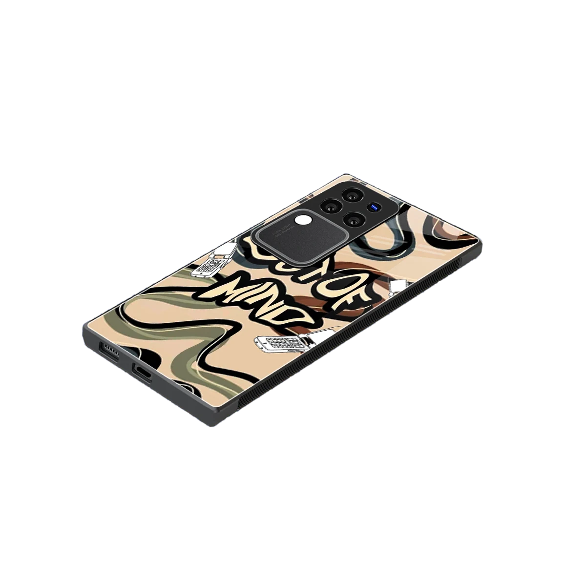 Outta Mind stylish phone case forvivo v30 pro | glossy glass and slim fit