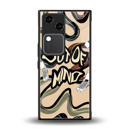 Outta Mind back phone cover | glass case for vivo v30