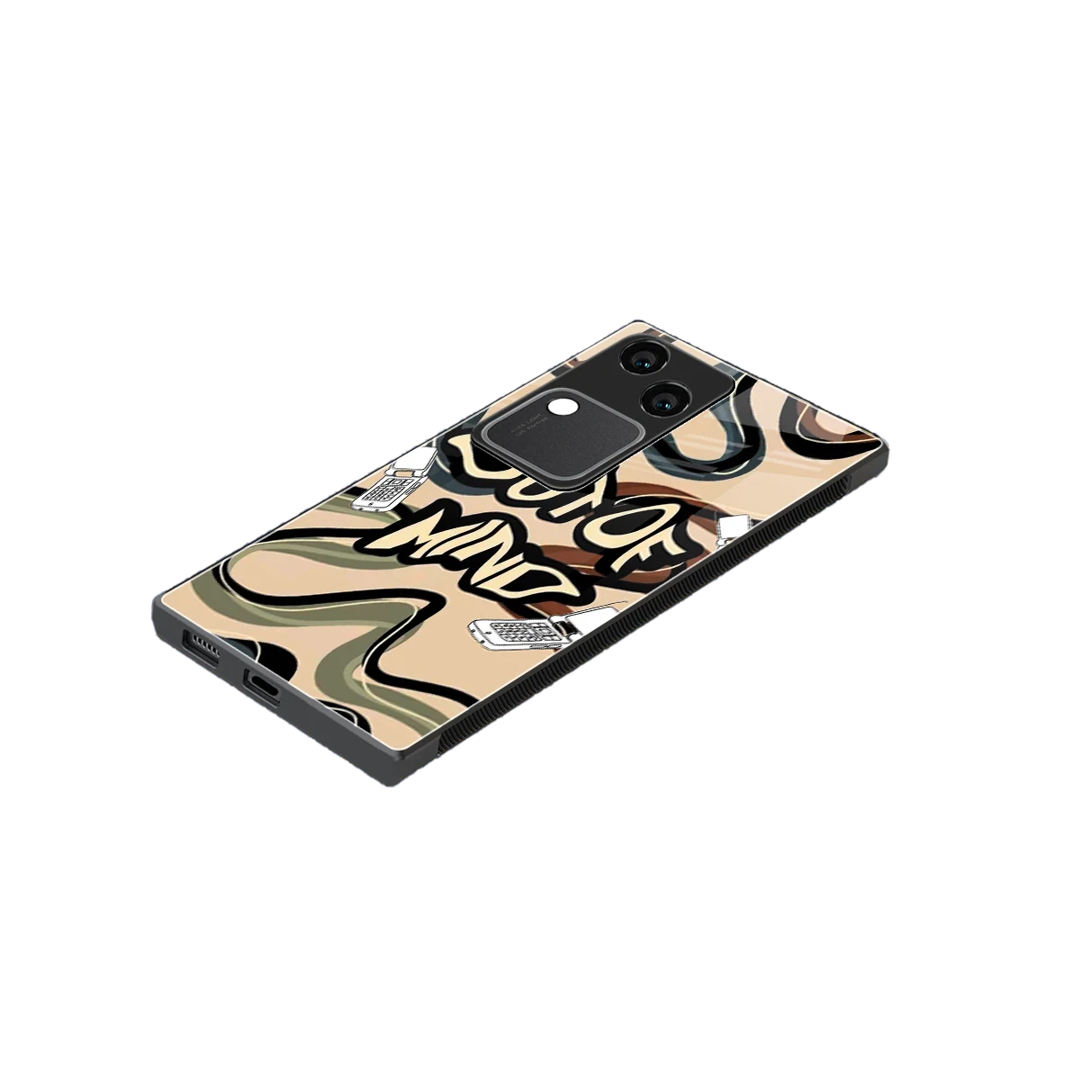 Outta Mind stylish phone case for vivo v30 | glossy glass and slim fit