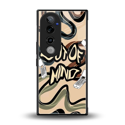 Outta Mind back phone cover | glass case for vivo v40 pro