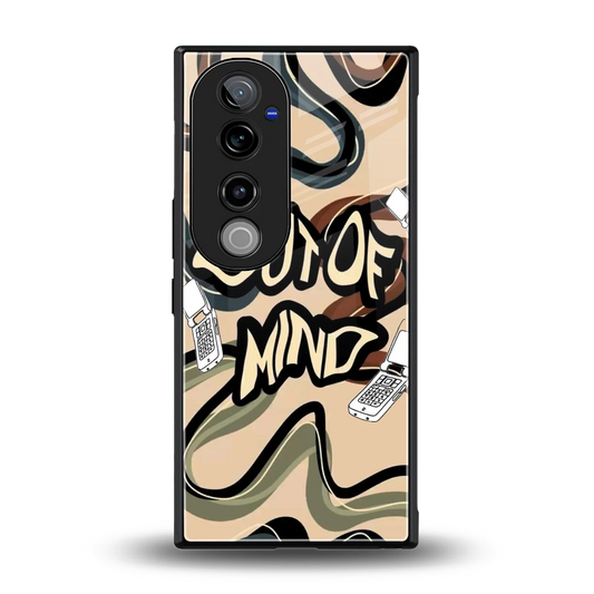Outta Mind back phone cover | glass case for vivo v40 pro