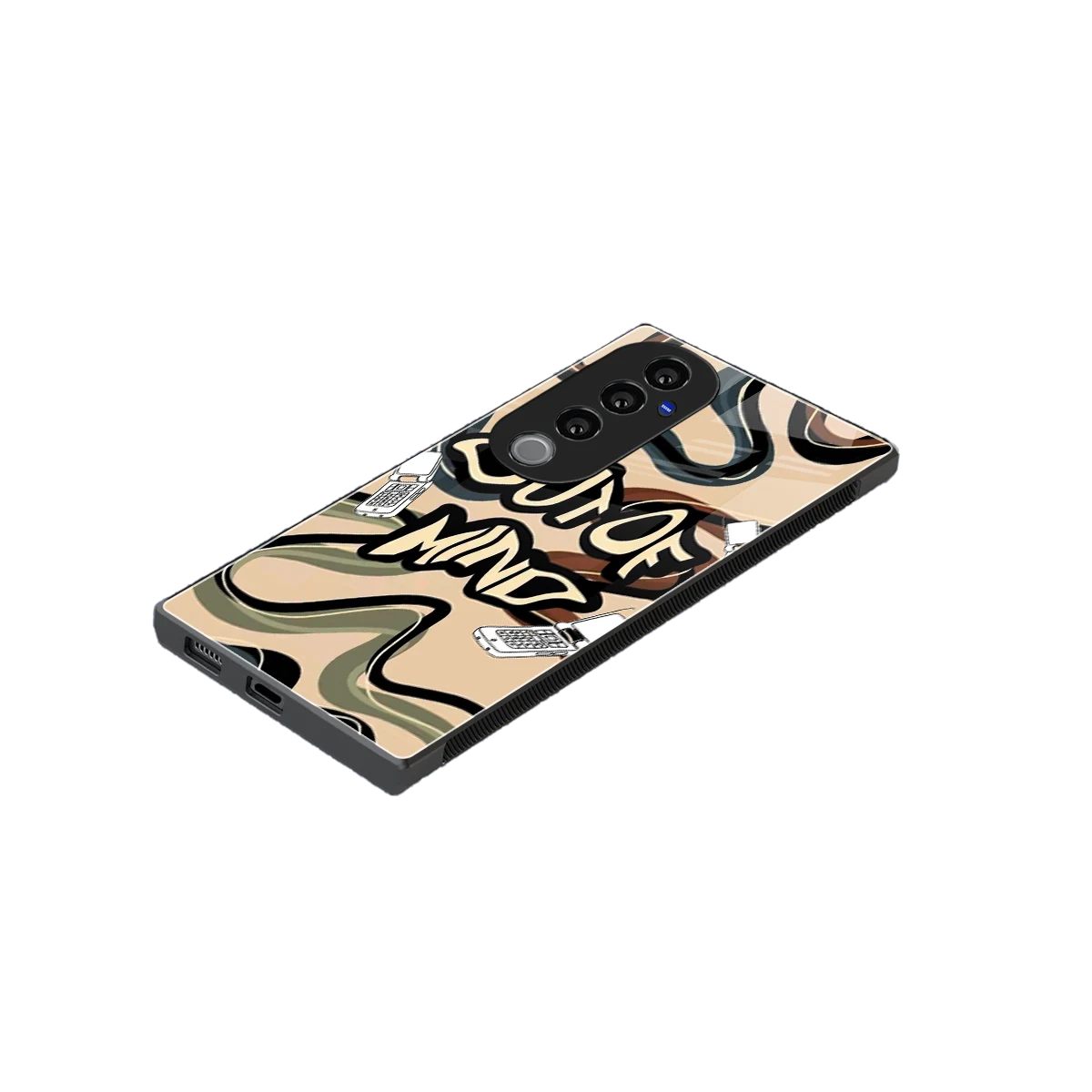 Outta Mind stylish phone case for vivo v40 pro | glossy glass and slim fit
