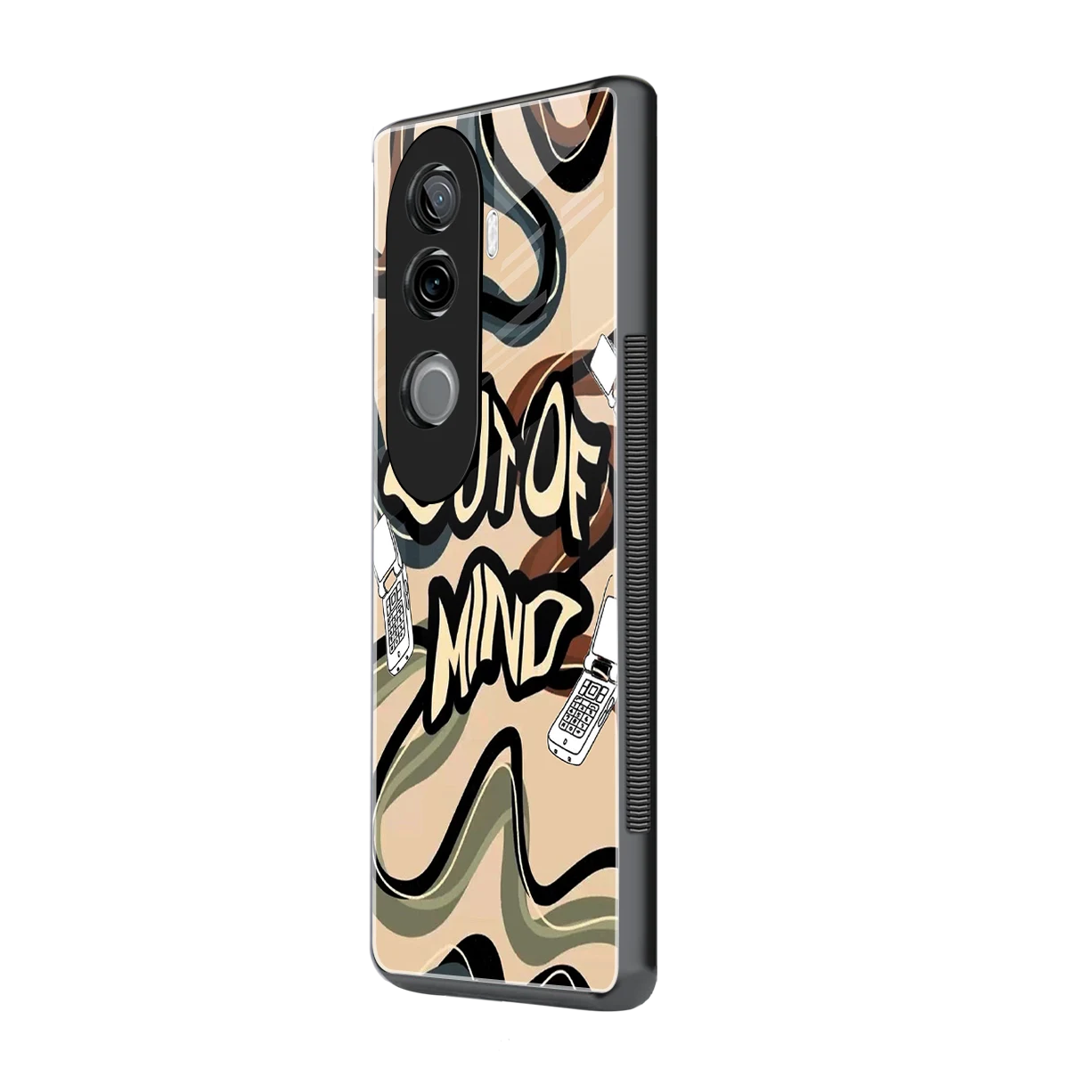 Outta Mind vivo v40e mobile cover | shockproof glass phone case