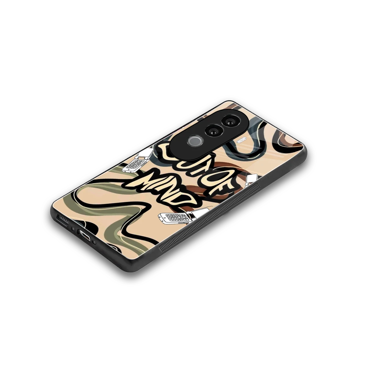 Outta Mind stylish phone case for vivo v40e | glossy glass and slim fit