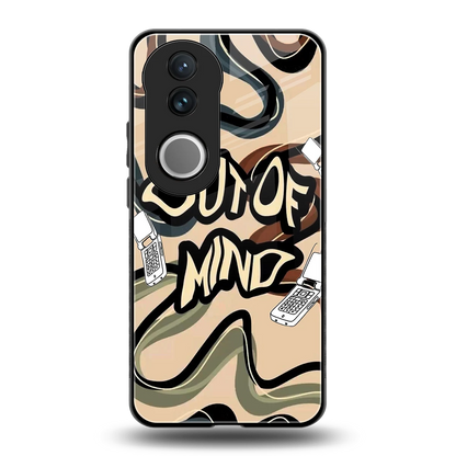 Outta Mind back phone cover | glass case for vivo v50