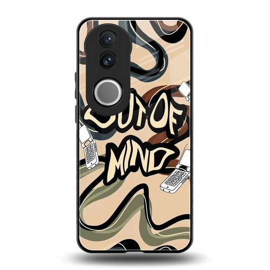 Outta Mind back phone cover | glass case for vivo v50
