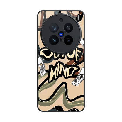Outta Mind back phone cover | glass case for vivo x200 pro