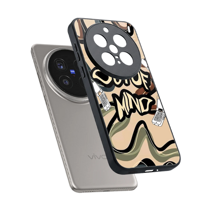 Outta Mind sleek vivo x200 pro cover with tempered glass back and TPU edges