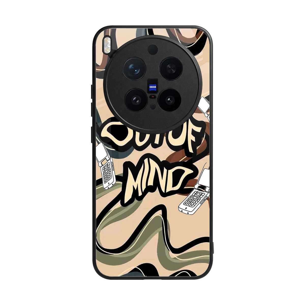 Outta Mind back phone cover | glass case for vivo x300 pro