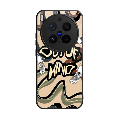 Outta Mind back phone cover | glass case for vivo x300 pro