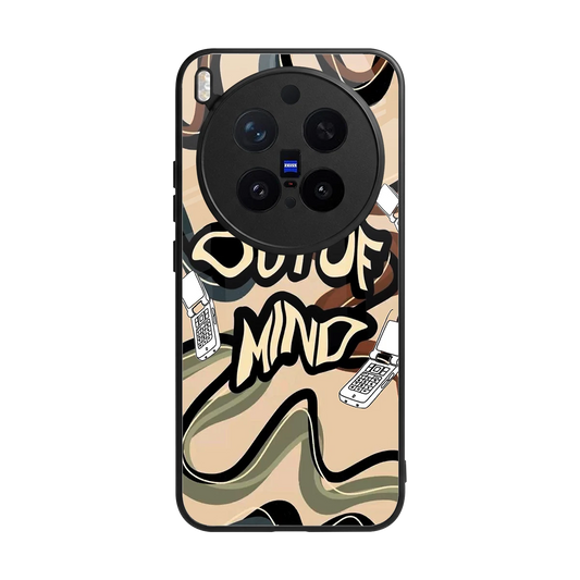 Outta Mind back phone cover | glass case for vivo x300 pro