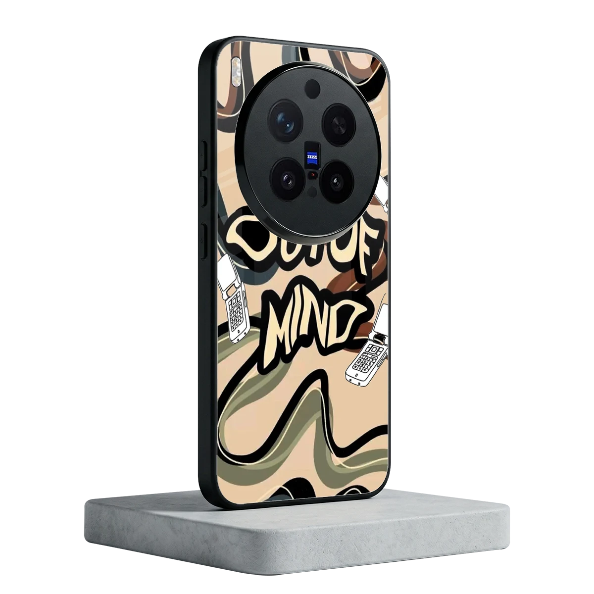 Outta Mind vivo x300 pro mobile cover | shockproof glass phone case