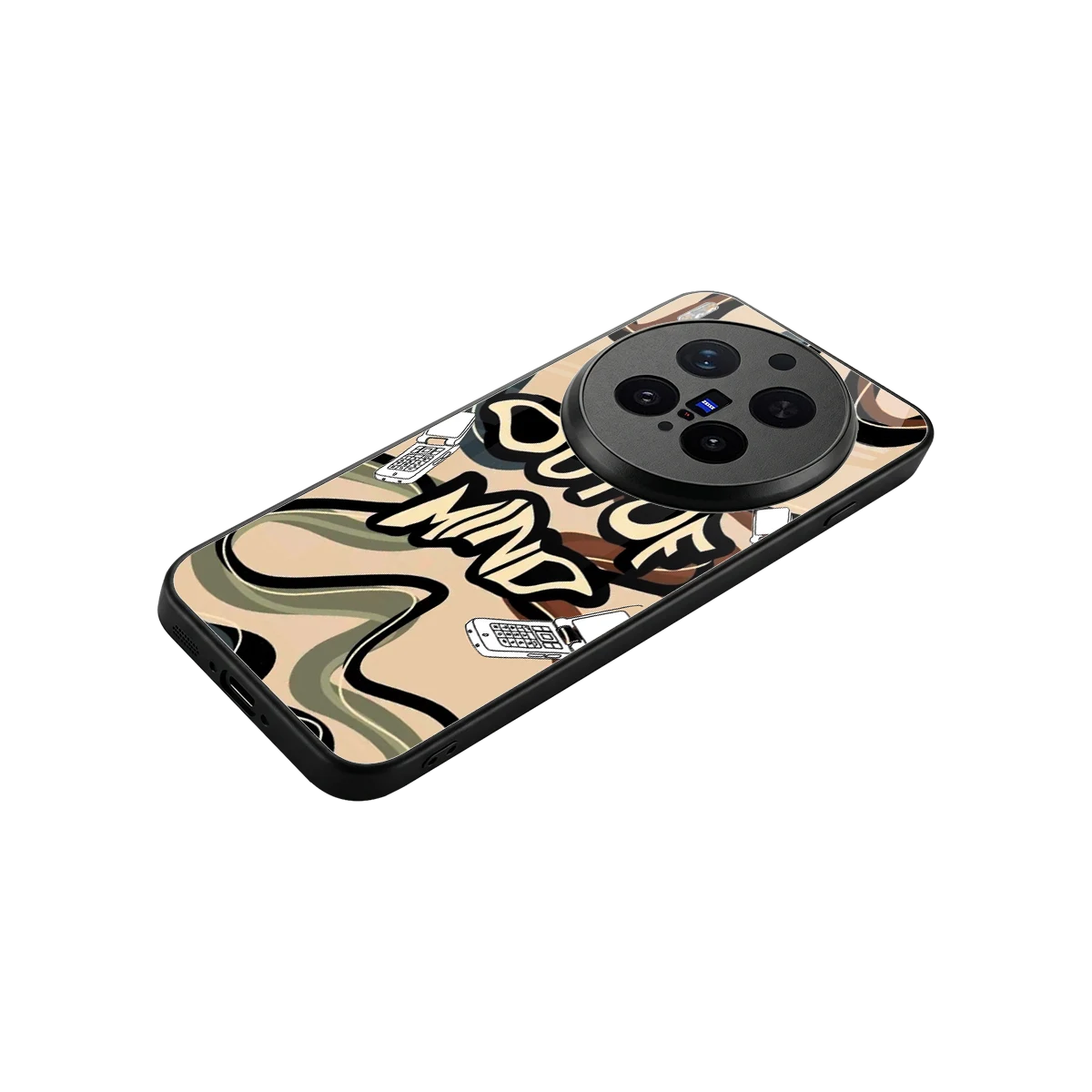 Outta Mind stylish phone case for vivo x300 pro | glossy glass and slim fit