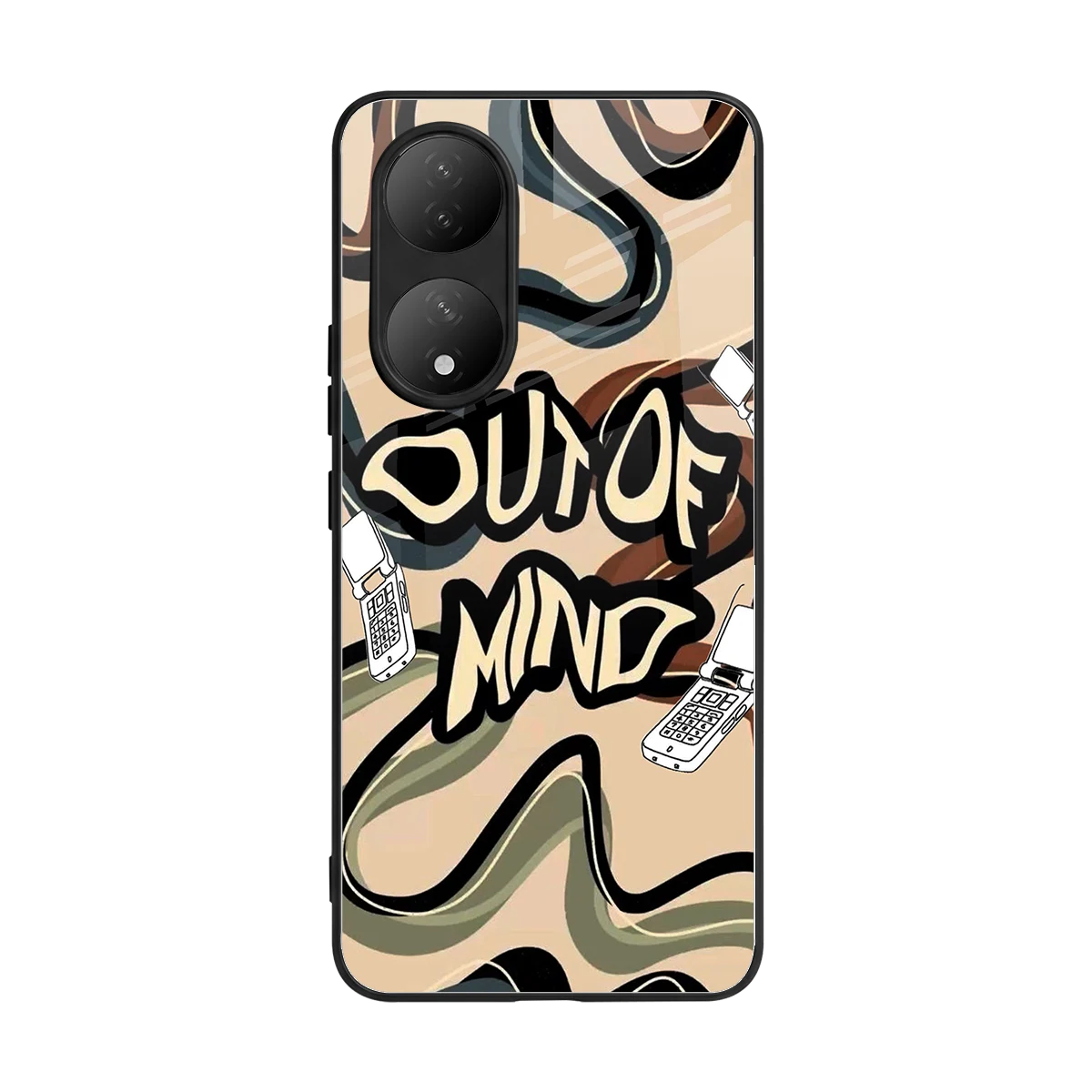 Outta Mind back phone cover | glass case for Vivo-y100