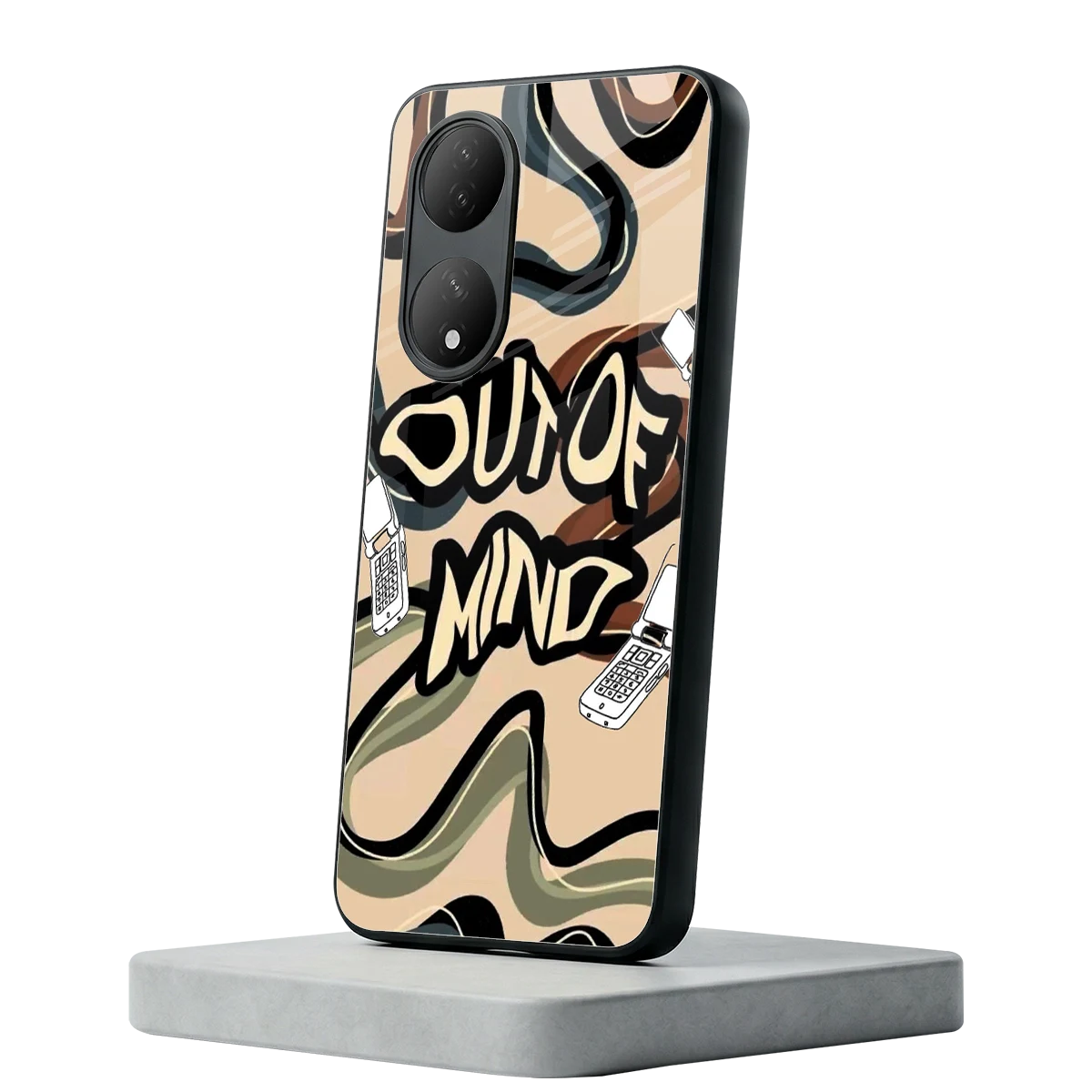 Outta Mind Vivo-y100 mobile cover | shockproof glass phone case