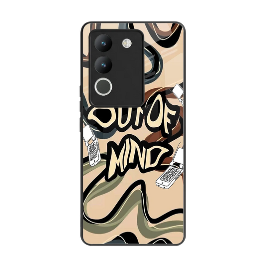 Outta Mind back phone cover | glass case for vivo y200 5g