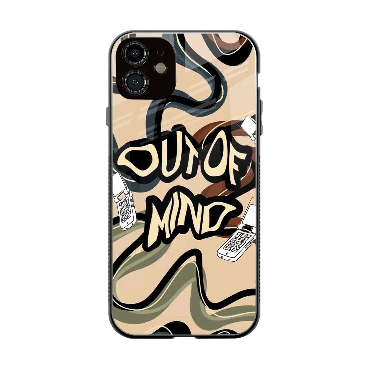 Outta Mind back phone cover | glass case for iphone 11