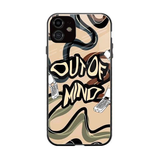 Outta Mind back phone cover | glass case for iphone 11