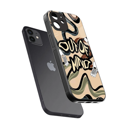 Outta Mind sleek iphone 11 cover with tempered glass back and TPU edges