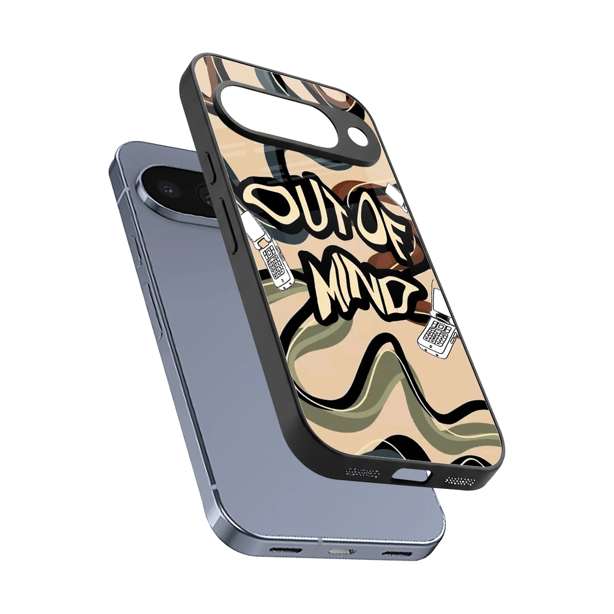 Outta Mind sleek google pixel 10 cover with tempered glass back and TPU edges