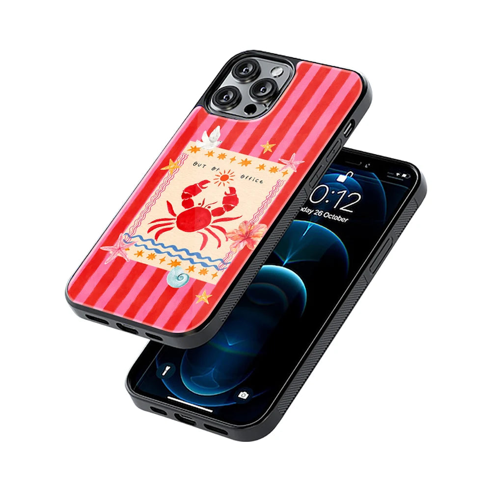 Protective Glass Back Phone Case Compatible with iPhone, Samsung, OnePlus, Pixel & More