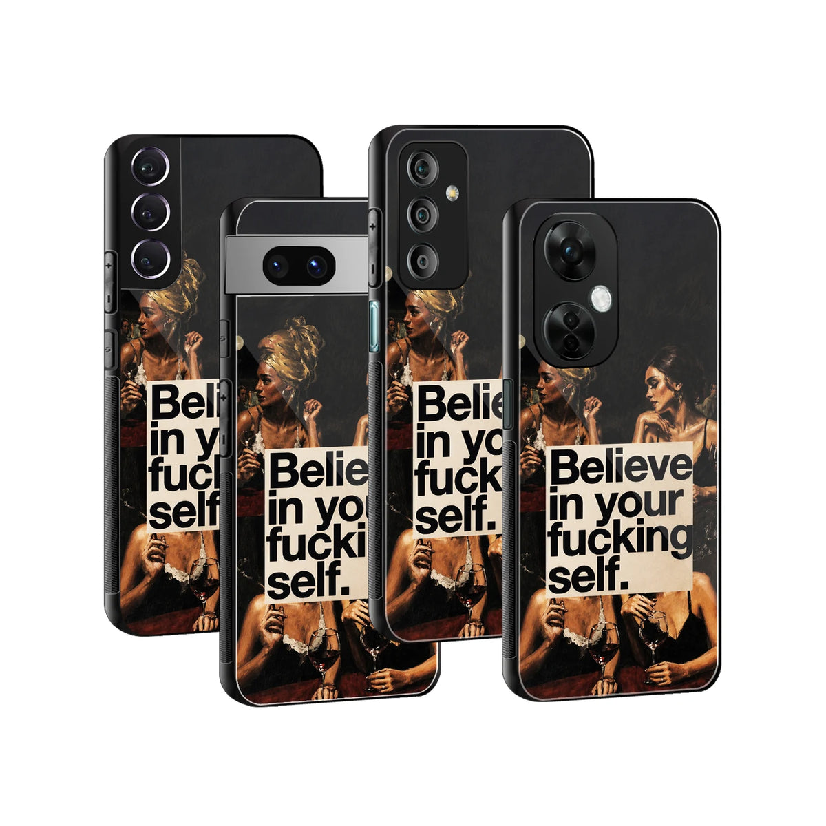 Stylish Glass Back Case for All Smartphones iPhone, Samsung, OnePlus, Pixel, Redmi, Oppo, Vivo, Motorola