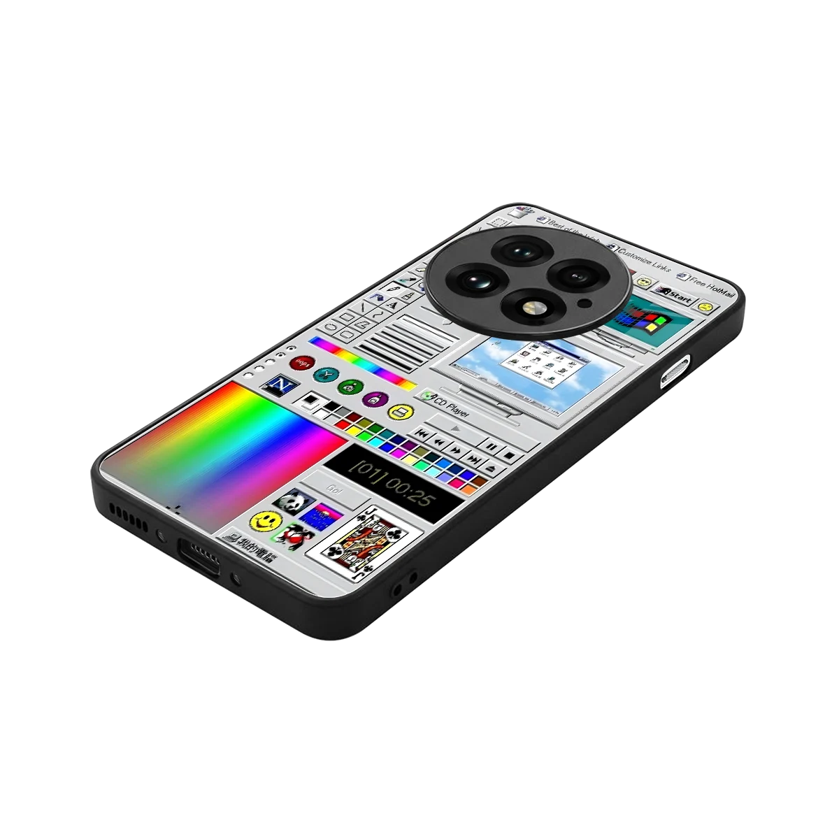 Paint Retro stylish phone case for oneplus 13 | glossy glass and slim fit