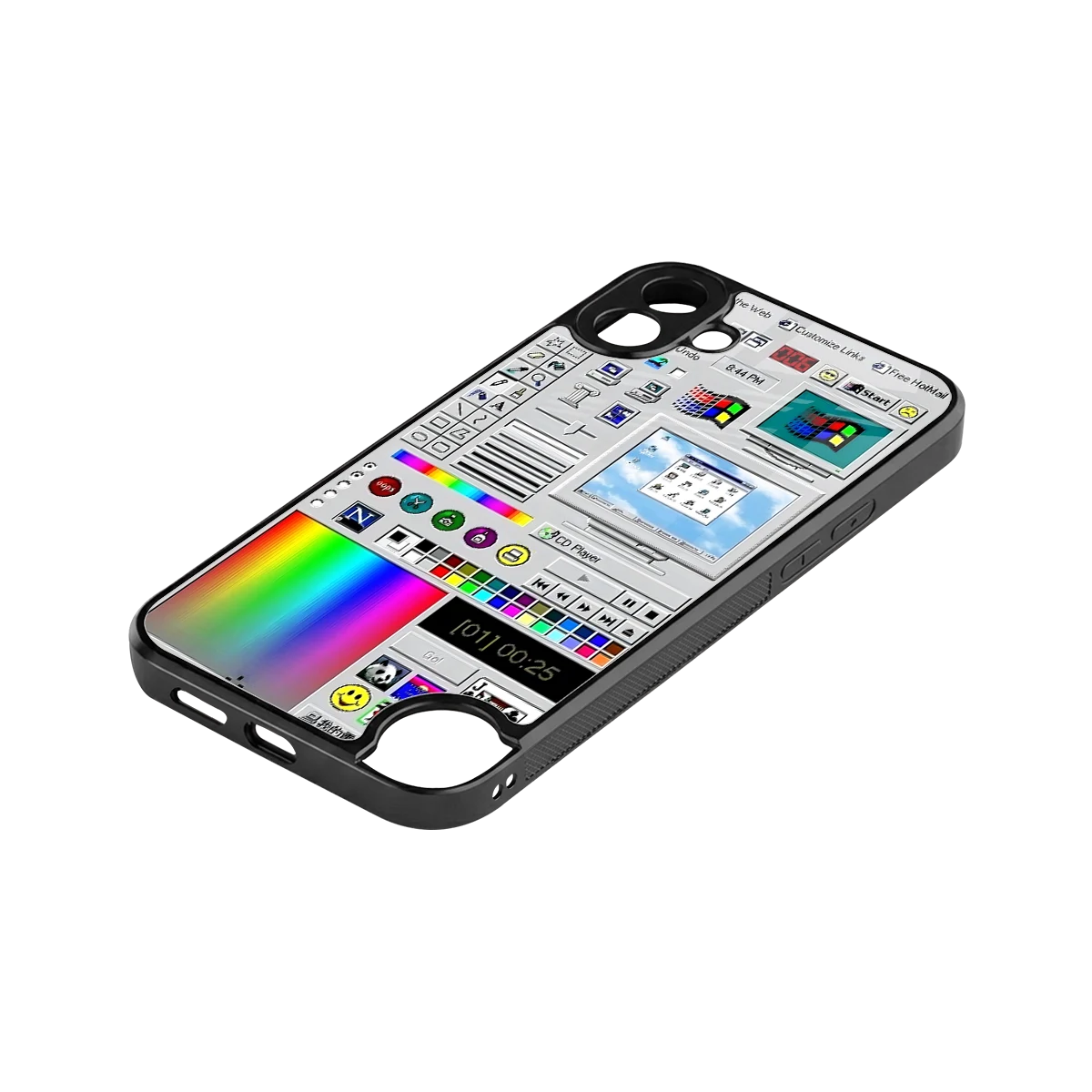 Paint Retro stylish phone case for cmf nothing phone 1 | glossy glass and slim fit