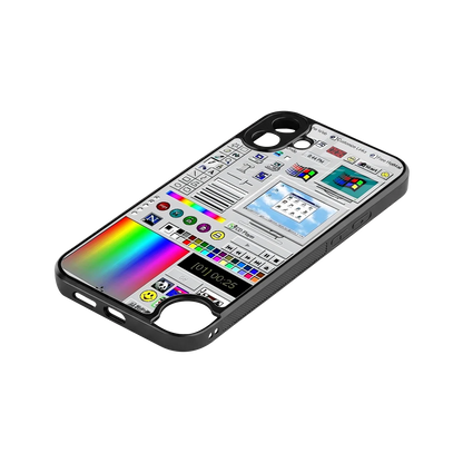 Paint Retro stylish phone case for cmf nothing phone 1 | glossy glass and slim fit
