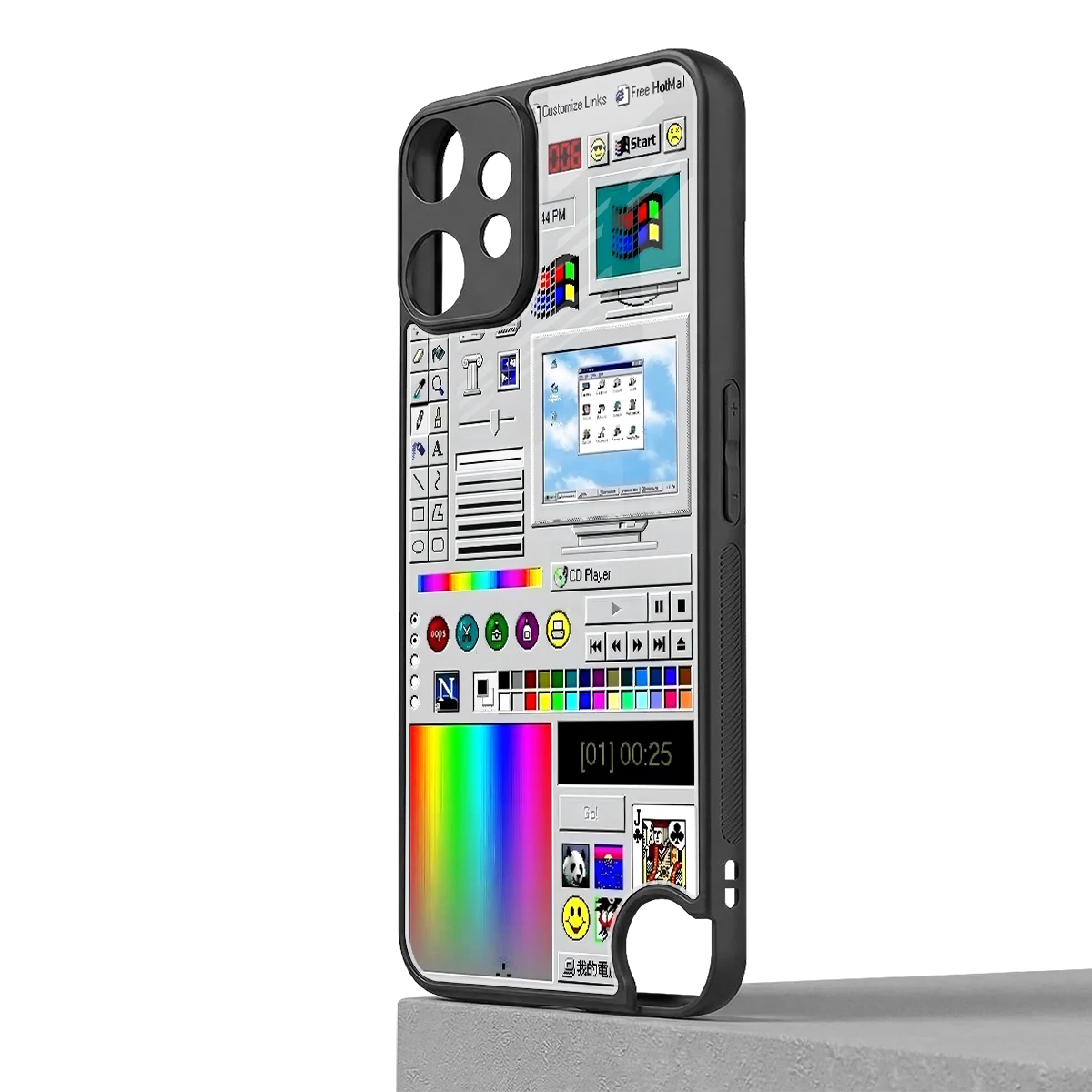Paint Retro cmf nothing phone 2 pro mobile cover | shockproof glass phone case