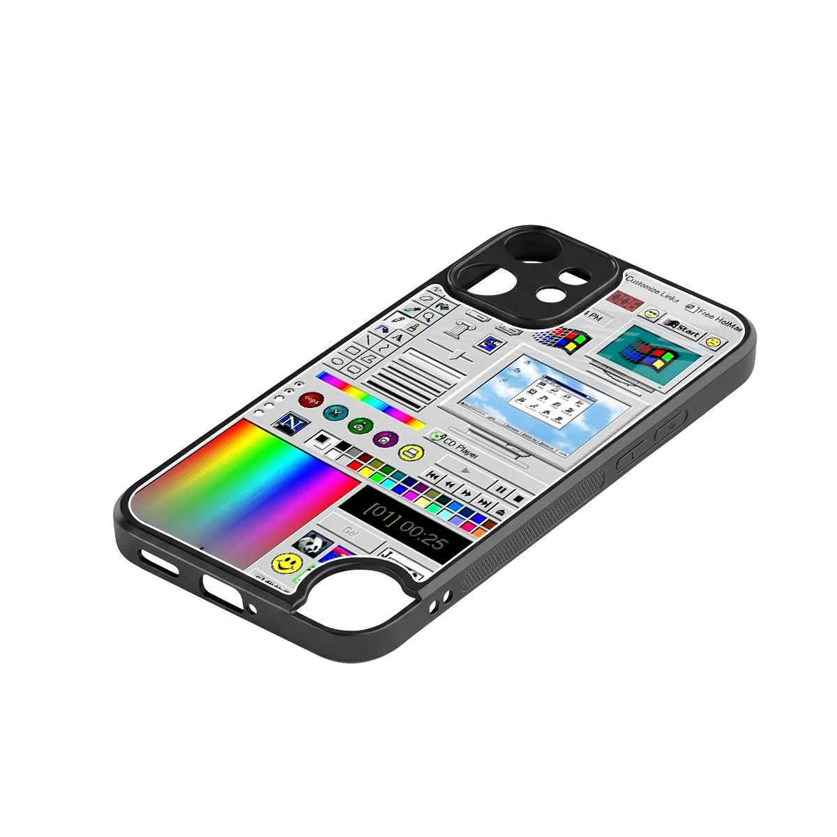 Paint Retro stylish phone case for cmf nothing phone 2 pro | glossy glass and slim fit