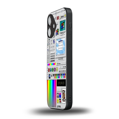 Paint Retro Phone Case for Iphone 16 | Glass Case
