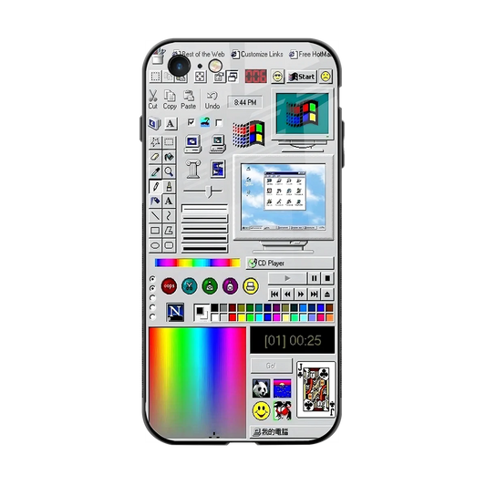 Paint Retro back phone cover | glass case for iphone 6s plus